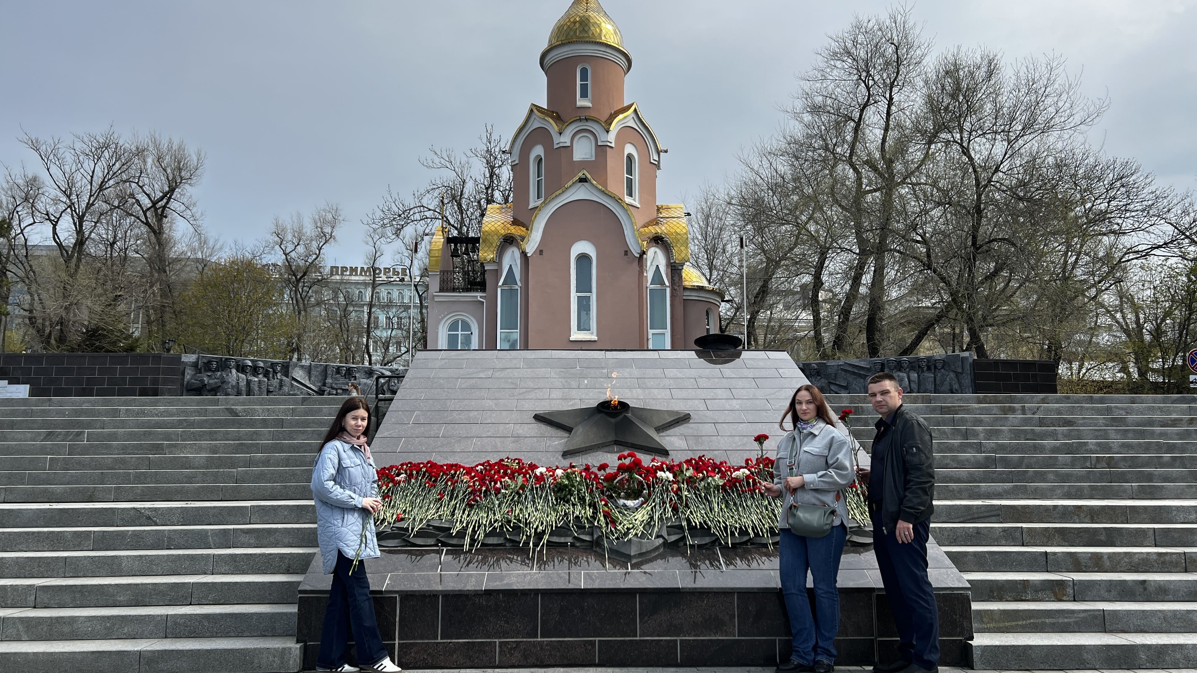 Сотрудники Приморского филиала Камчатской дирекции посетили генеральную репетицию парада ко Дню Победы